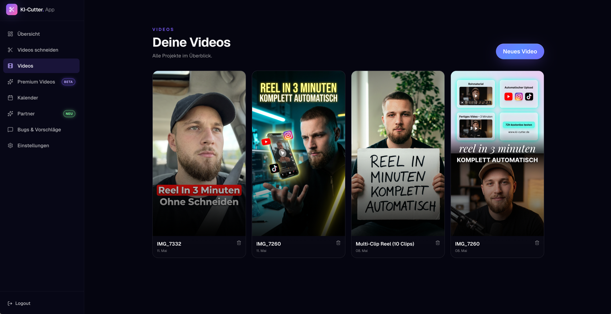 KI-Cutter — Deine Videos